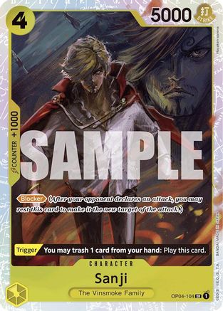 Image of Sanji (Reprint) (OP04-104) - Premium Booster -The Best- Foil