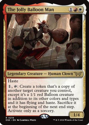 Image of The Jolly Balloon Man (PPDSK-219) - Promo Pack: Duskmourn: House of Horror Foil