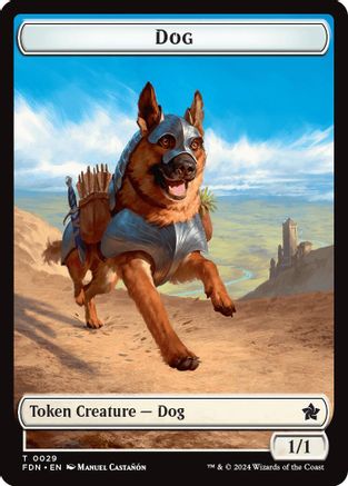Image of Dog // Beast (0032) Double-Sided Token (FDN-29 // 32) - Foundations