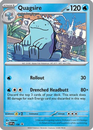 Image of Quagsire 156  - Holofoil SV Scarlet & Violet Promo Cards - Promo