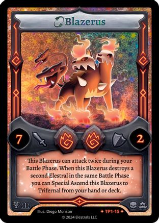 Image of Blazerus (TP1-15) - Organized Play Series 1 Holo