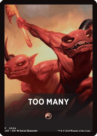 Image of Too Many Theme Card (J25-034) - Foundations Jumpstart