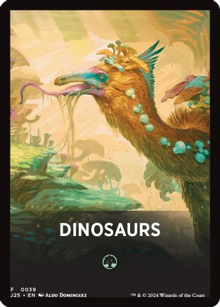 Image of Dinosaurs Theme Card (J25-039) - Foundations Jumpstart