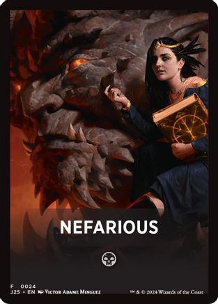 Image of Nefarious Theme Card (J25-024) - Foundations Jumpstart