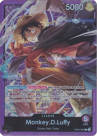 Image of Monkey.D.Luffy (Sound Loader Vol. 1) (OP05-060) - One Piece Promotion Cards Foil