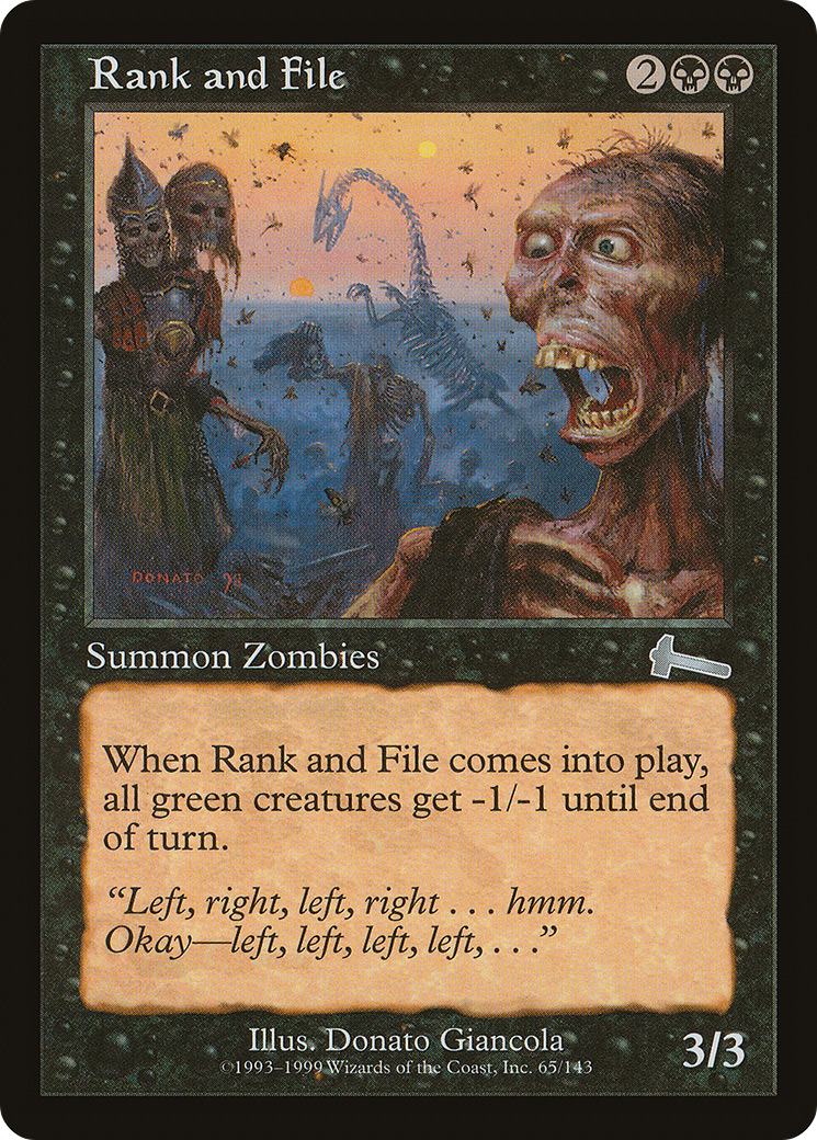 Image of Rank and File (ULG-065) - Urza's Legacy Foil