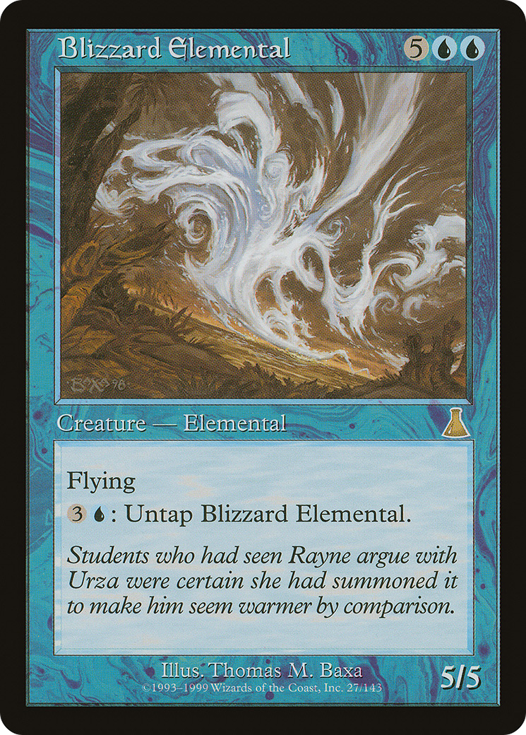 Image of Blizzard Elemental (UDS-027) - Urza's Destiny Foil