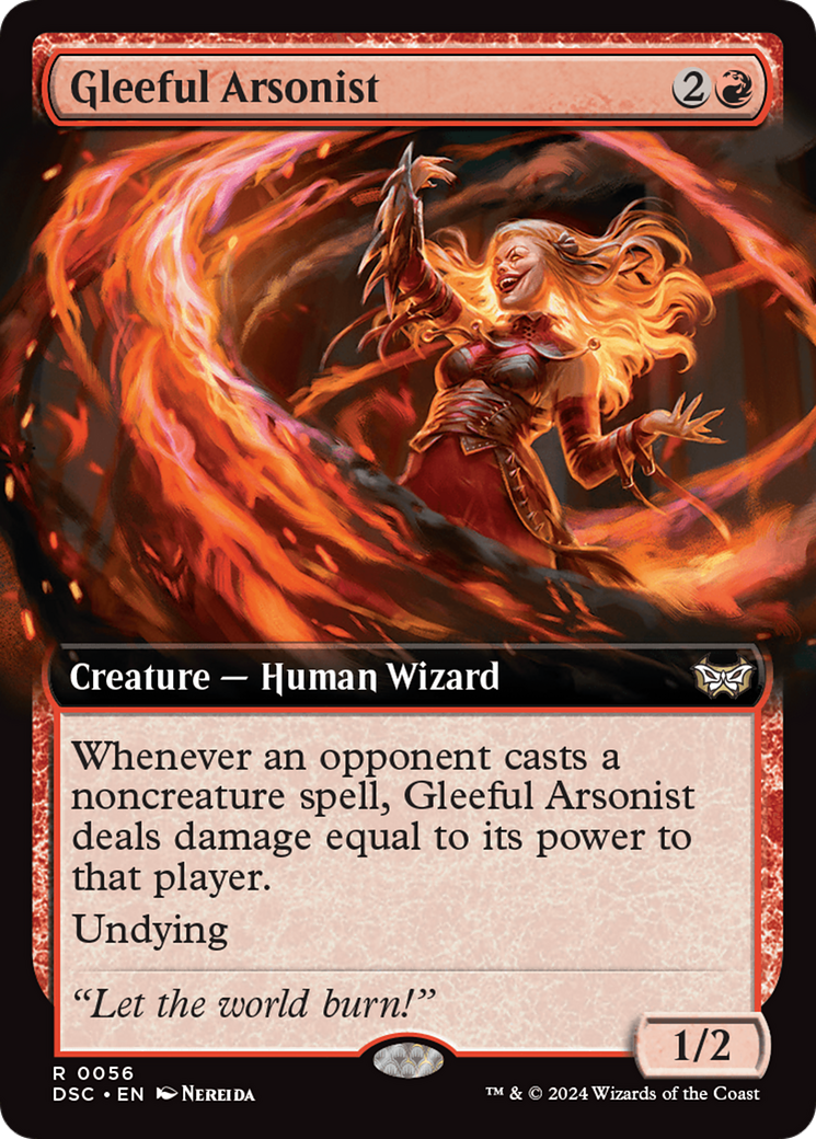 Image of Gleeful Arsonist (Extended Art) (DSC-056) - Duskmourn: House of Horror Commander: (Extended Art)