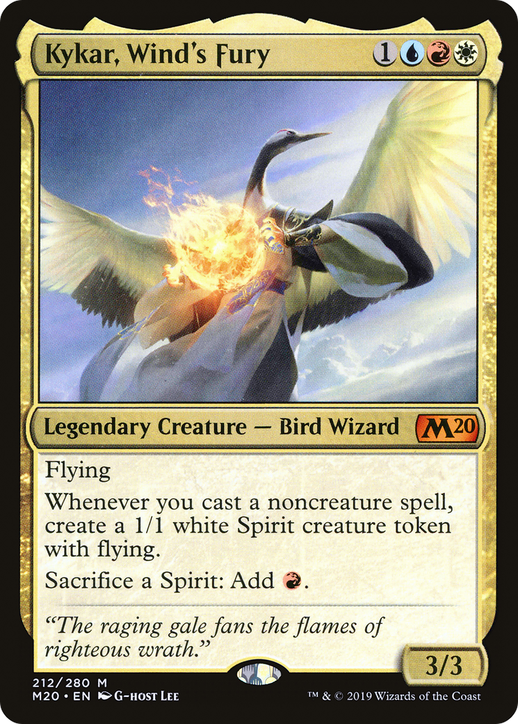 Image of Kykar, Wind's Fury (M20-212) - Core Set 2020 Foil