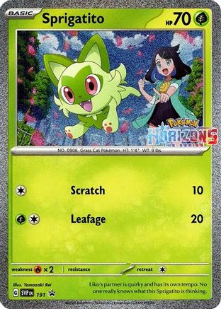 Image of Sprigatito 191  - Holofoil SV Scarlet & Violet Promo Cards - Promo