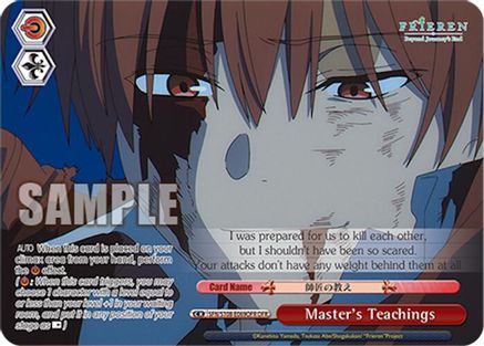 Image of Master's Teachings (OFR) (SFN/S108-E069OFR OFR) - Frieren: Beyond Journey’s End