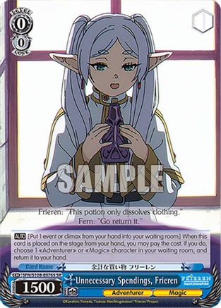 Image of Unnecessary Spendings, Frieren (SR) (SFN/S108-E076S SR) - Frieren: Beyond Journey’s End