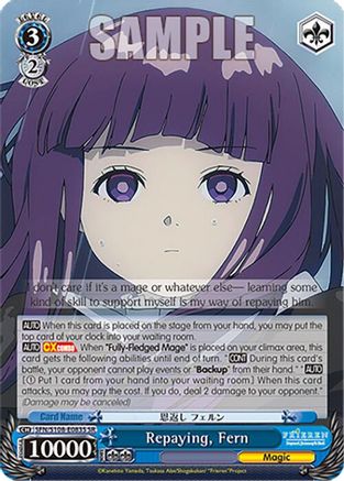 Image of Repaying, Fern (SR) (SFN/S108-E083S SR) - Frieren: Beyond Journey’s End