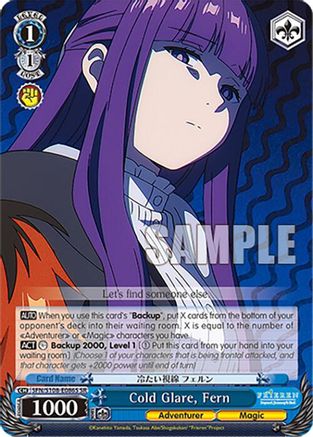 Image of Cold Glare, Fern (SR) (SFN/S108-E086S SR) - Frieren: Beyond Journey’s End