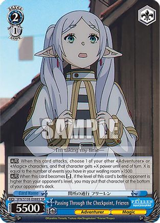 Image of Passing Through the Checkpoint, Frieren (SR) (SFN/S108-E088S SR) - Frieren: Beyond Journey’s End