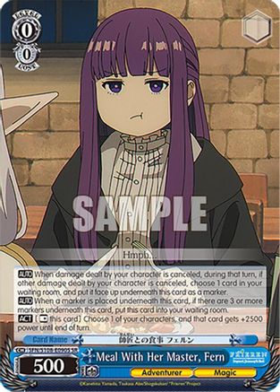Image of Meal With Her Master, Fern (SR) (SFN/S108-E090S SR) - Frieren: Beyond Journey’s End