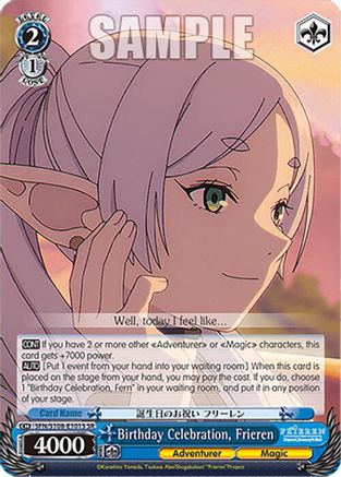 Image of Birthday Celebration, Frieren (SR) (SFN/S108-E101S SR) - Frieren: Beyond Journey’s End