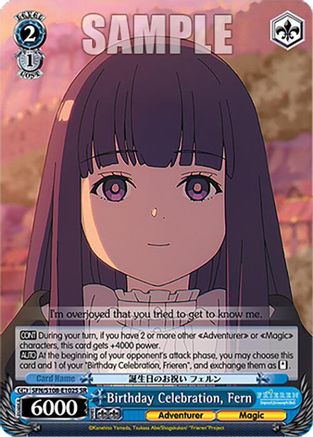 Image of Birthday Celebration, Fern (SR) (SFN/S108-E102S SR) - Frieren: Beyond Journey’s End