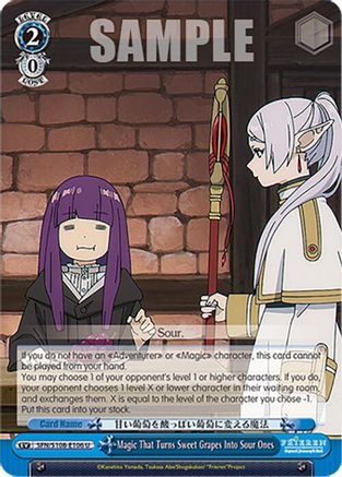 Image of Magic That Turns Sweet Grapes Into Sour Ones (SFN/S108-E106 U) - Frieren: Beyond Journey’s End