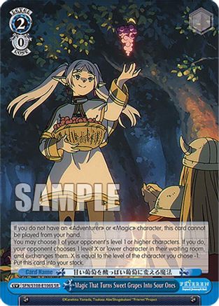 Image of Magic That Turns Sweet Grapes Into Sour Ones (SR) (SFN/S108-E106S SR) - Frieren: Beyond Journey’s End