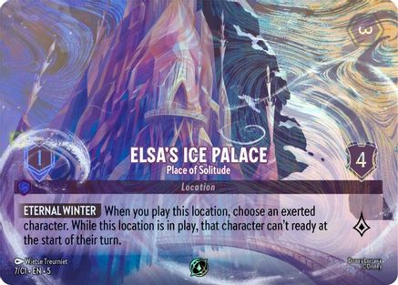 Image of Elsa's Ice Palace - Place of Solitude (7) - Disney Lorcana Promo Cards Holofoil