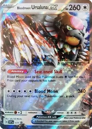 Image of Bloodmoon Ursaluna ex 177  - Holofoil SV Scarlet & Violet Promo Cards - Promo