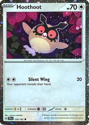 Image of Hoothoot 126/162  - Holofoil SV Scarlet & Violet Promo Cards - Promo