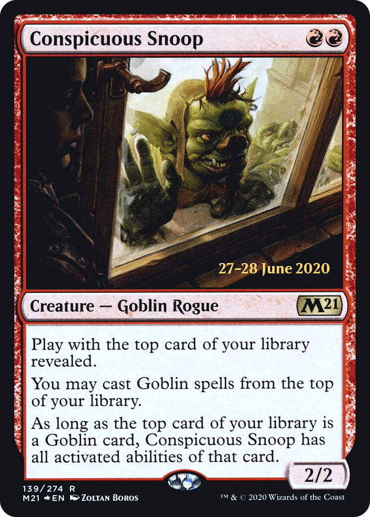 Image of Conspicuous Snoop (PRE-139S) - Core Set 2021 Promos Foil