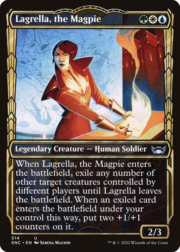 Image of Lagrella, the Magpie (Showcase) (SNC-314) - Streets of New Capenna: (Showcase) Foil