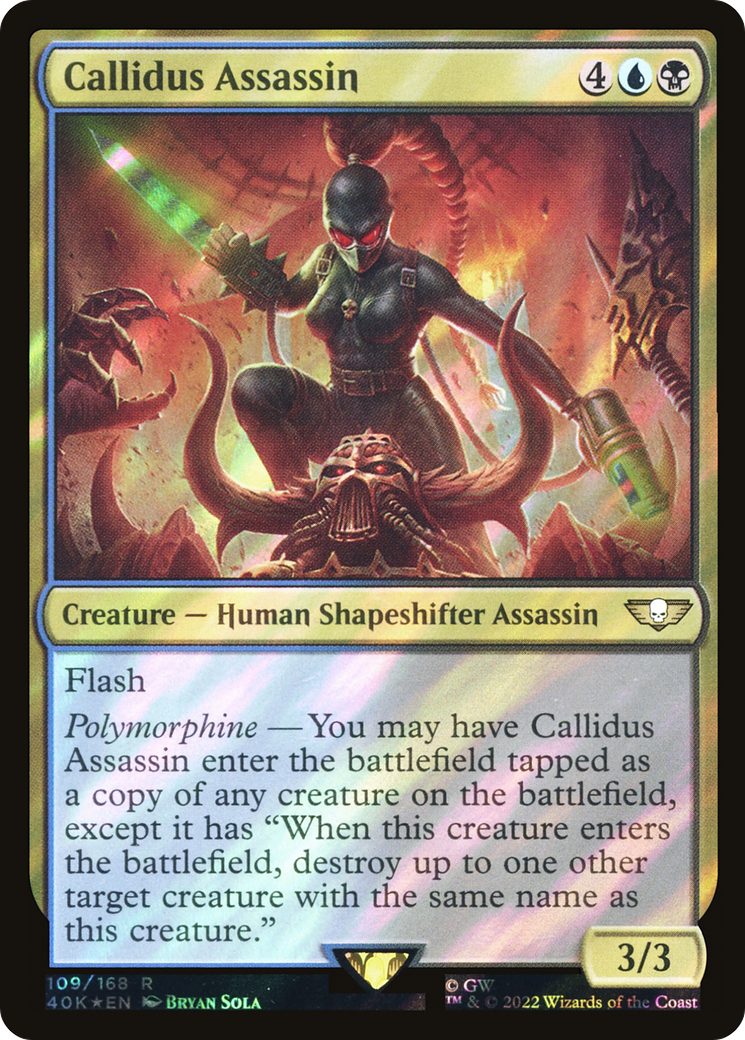 Image of Callidus Assassin (Surge Foil) (40K-109) - Warhammer 40,000 Commander Foil
