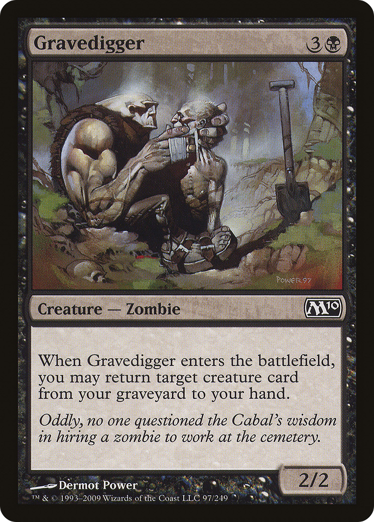 Image of Gravedigger (M10-097) - Magic 2010 Foil