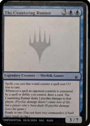 Image of The Countering Runner (-) - Un-Known Event Playtest Cards