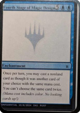 Image of Fourth Stage of Magic Design (-) - Un-Known Event Playtest Cards