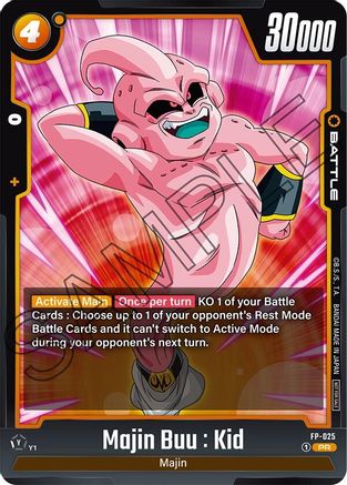 Image of Majin Buu : Kid (FP-025) - Fusion World Promotion Cards and Packs Holofoil