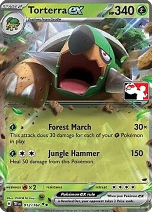 Image of Torterra ex 012/162  - Holofoil Prize Pack Series Cards - Double Rare