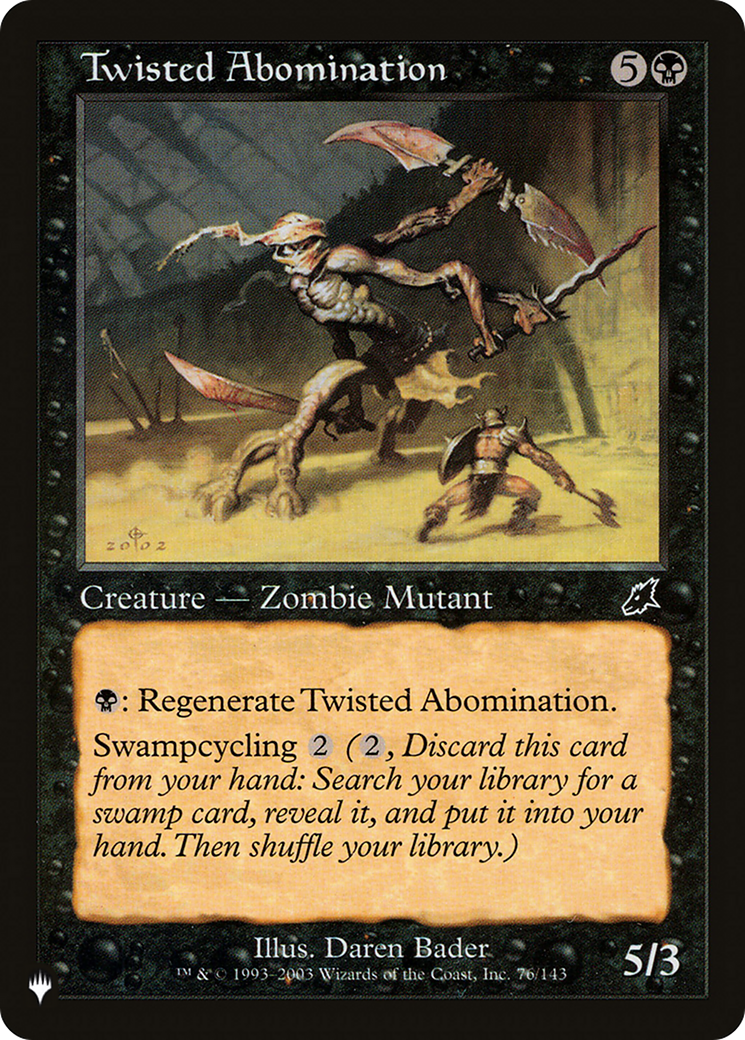 Image of Twisted Abomination (LIST-SCG-76) - The List