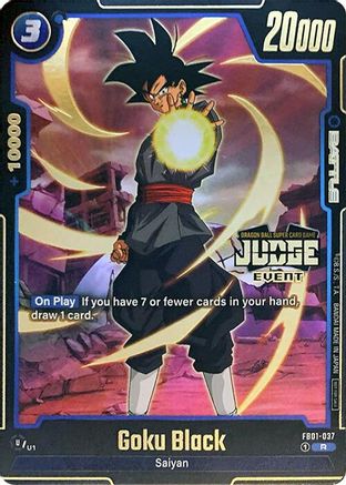 Image of Goku Black - FB01-037 (Judge Pack (Event Judge) 01) (FB01-037) - Tournament and Championship Promos Holofoil
