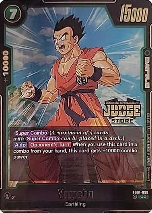 Image of Yamcha (Judge Pack (Event Judge) 01) (FB01-098) - Tournament and Championship Promos Holofoil