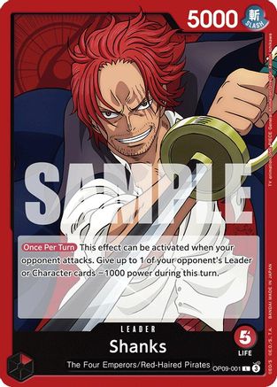 Image of Shanks (001) (OP09-001) - Emperors in the New World