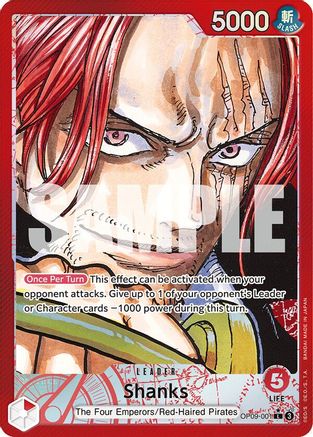 Image of Shanks (001) (Parallel) (OP09-001) - Emperors in the New World Foil