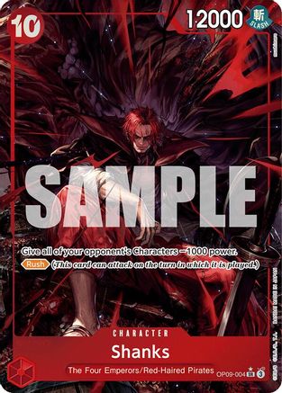 Image of Shanks (004) (Alternate Art) (OP09-004) - Emperors in the New World Foil