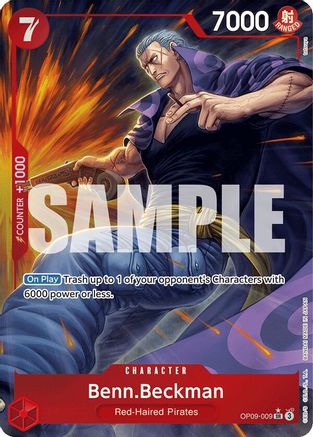 Image of Benn.Beckman (Parallel) (OP09-009) - Emperors in the New World Foil
