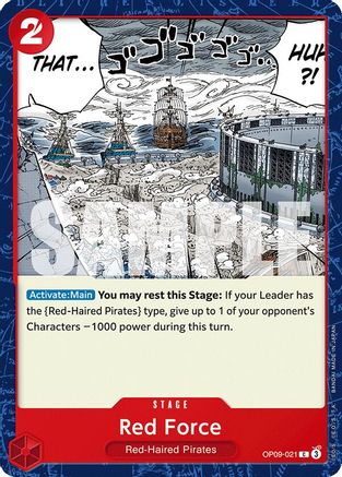 Image of Red Force (OP09-021) - Emperors in the New World