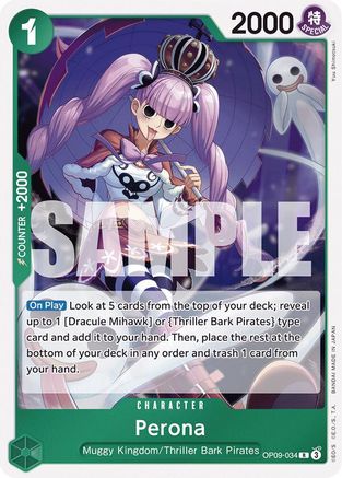 Image of Perona (OP09-034) - Emperors in the New World Foil
