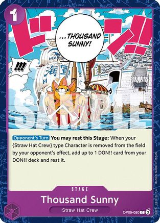 Image of Thousand Sunny (OP09-080) - Emperors in the New World