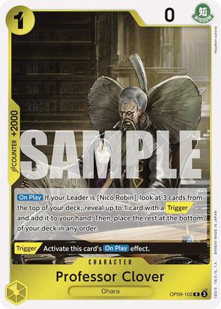 Image of Professor Clover (OP09-102) - Emperors in the New World Foil