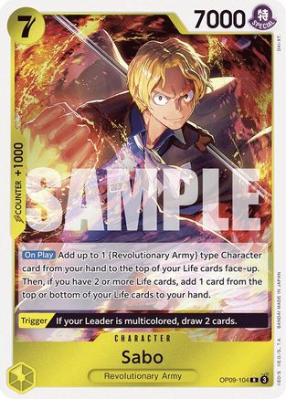 Image of Sabo (104) (OP09-104) - Emperors in the New World Foil