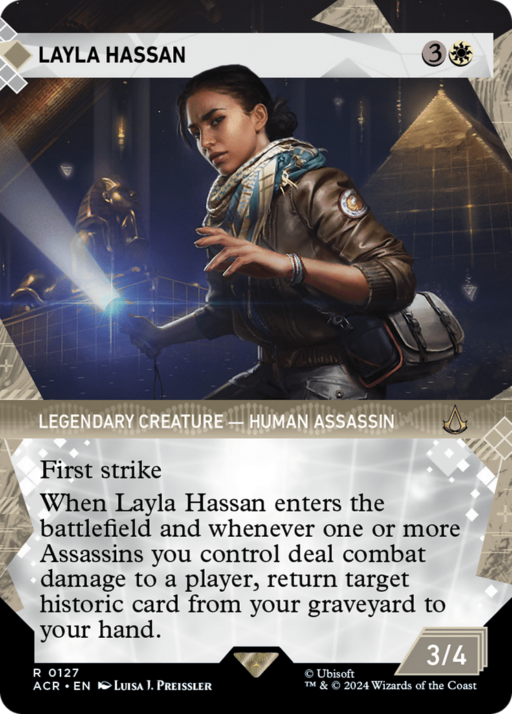 Image of Layla Hassan (Showcase) (ACR-127) - Assassin's Creed: (Showcase) (Borderless) Foil