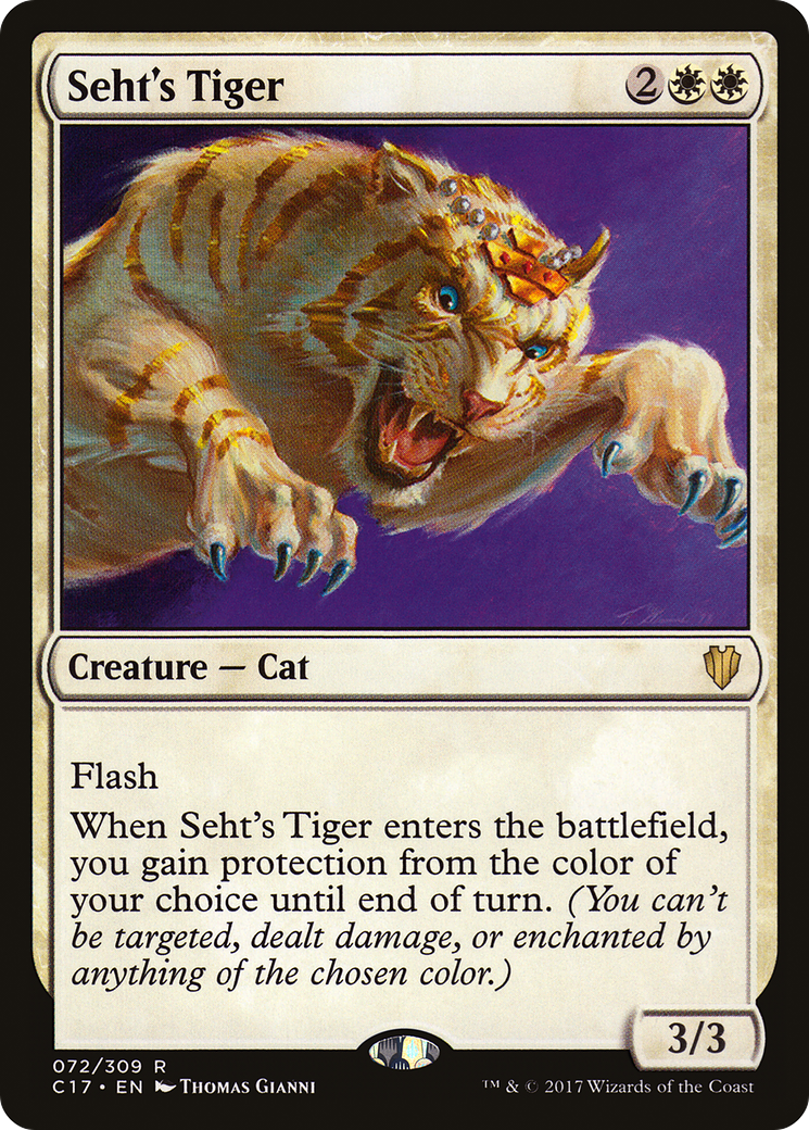 Image of Seht's Tiger (C17-072) - Commander 2017