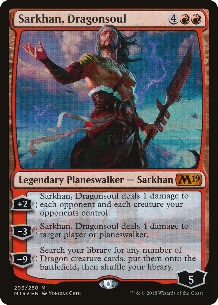 Image of Sarkhan, Dragonsoul (M19-296) - Core Set 2019 Foil